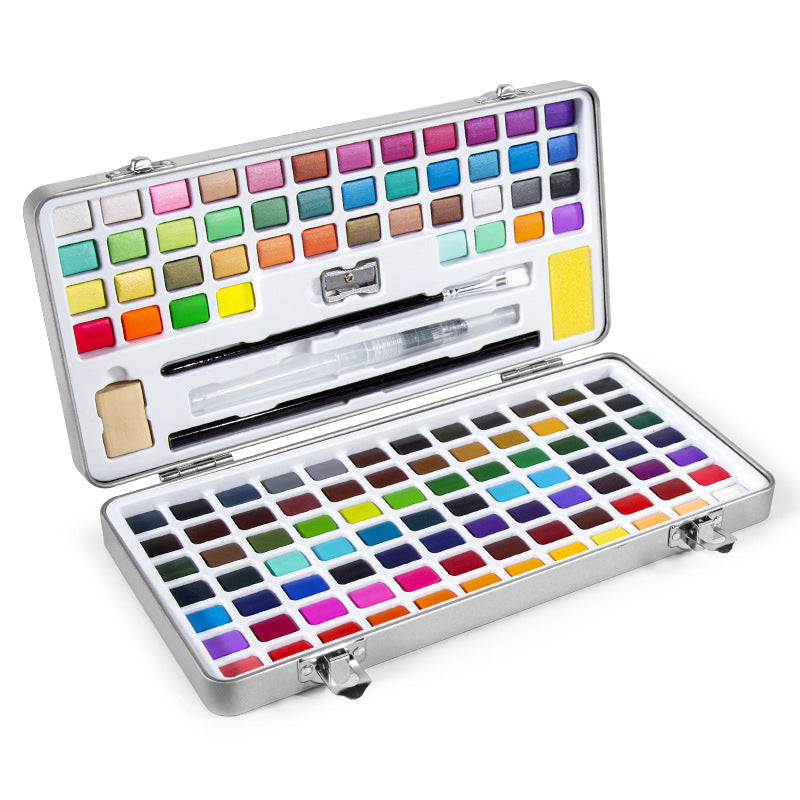 128 Color Solid Watercolor Set