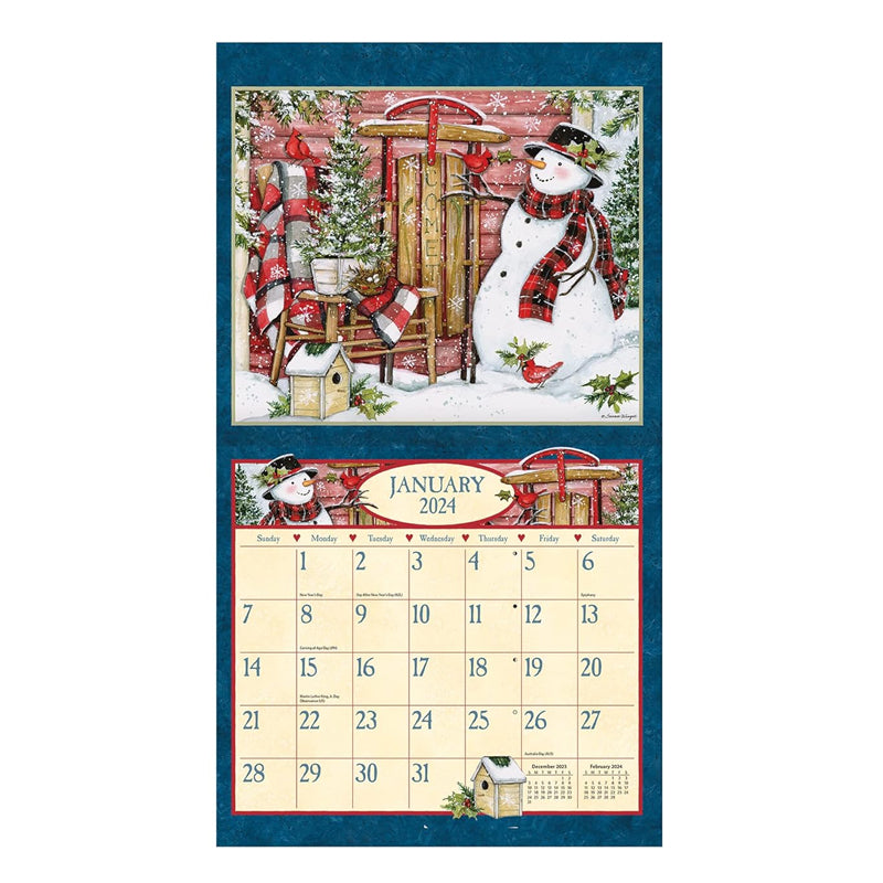 2024 Vintage Illustrated Calendar