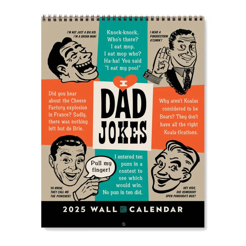 📅2025 Wall Calendar: Dad Jokes