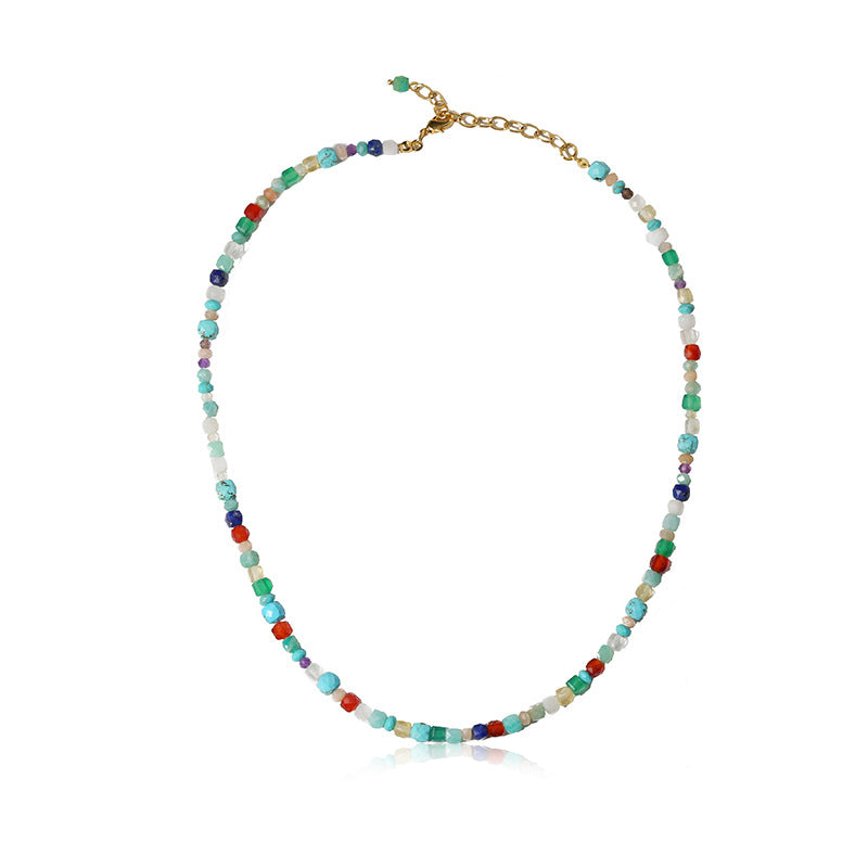 Freedom Beaded Gemstone Necklace