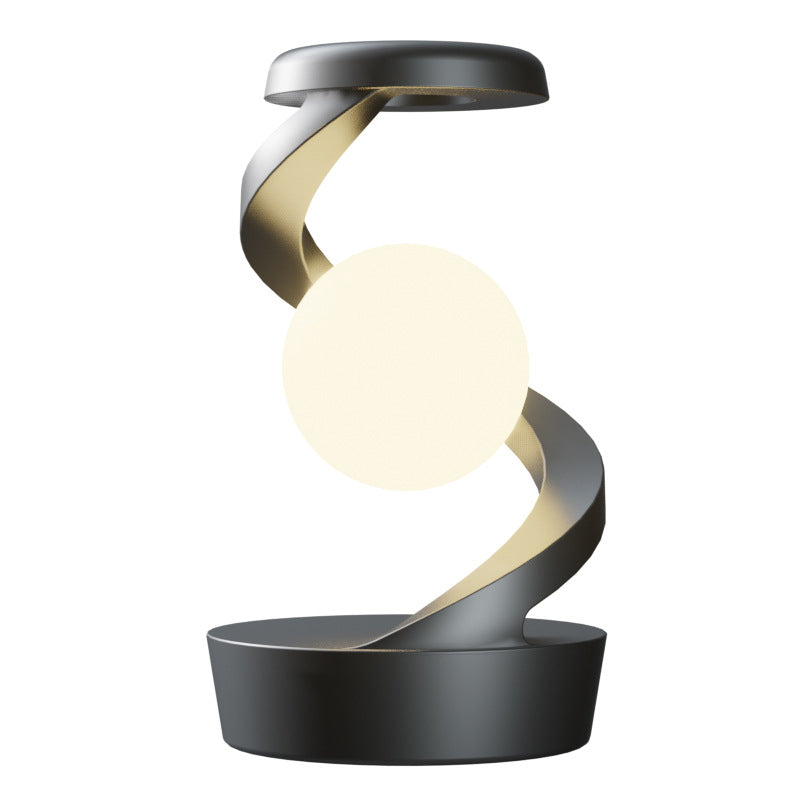 Floating wireless charging desk lamp