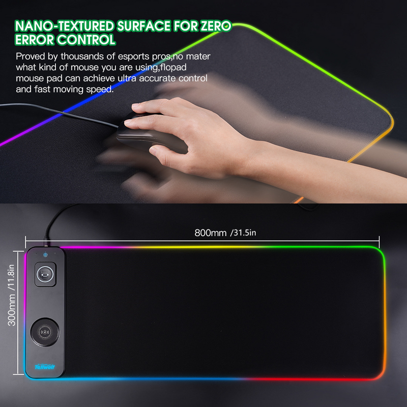 3 in 1 Wireless Charging RGB Gaming Mouse PAD