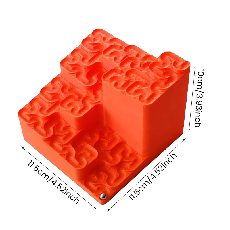 3D Printed Hilbert Curve Marble Run