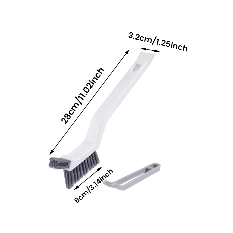 2 in 1 bathroom cleaning brush crevice brush