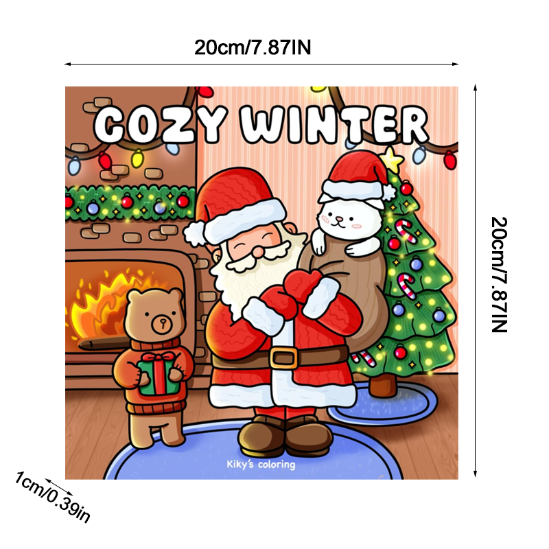 Cozy Winter - Santa Claus Colouring Book