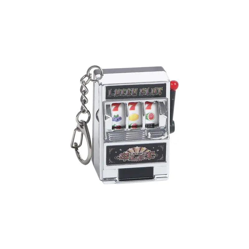 Key ring designed in the form of a slot machine