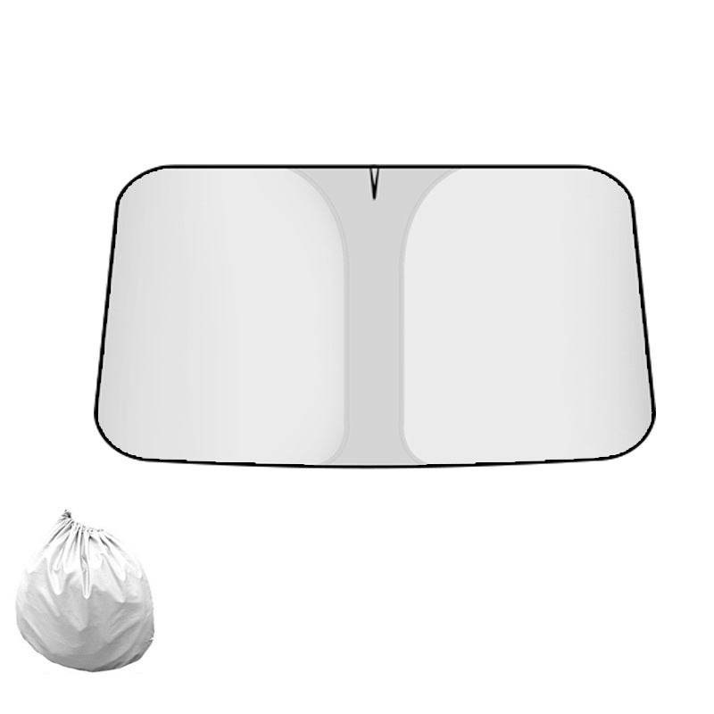 Titanium Silver Thickened Car Windshield Sun Shade