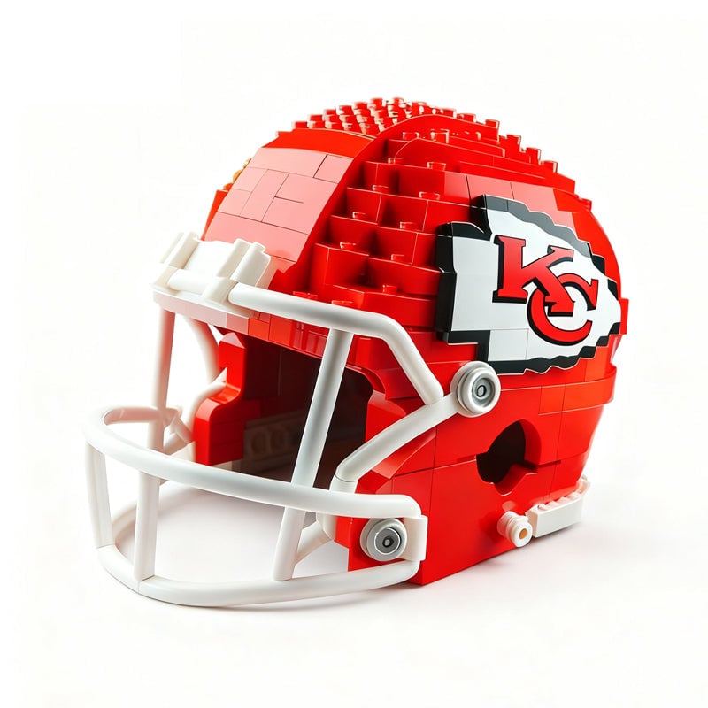 NFL Construction Helmet Building Blocks