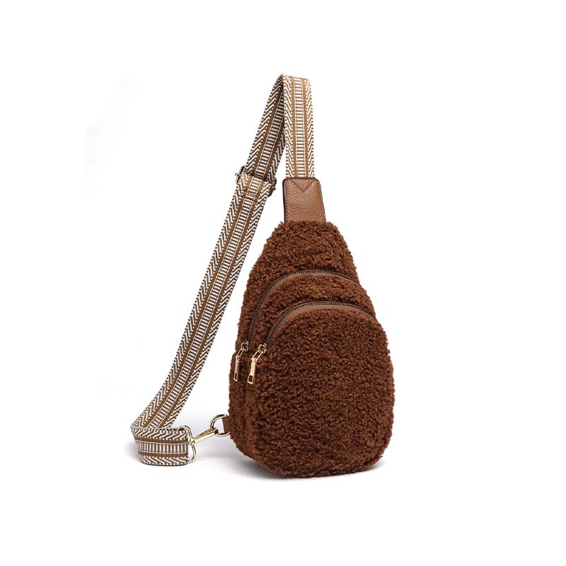 Autumn and winter plush messenger bag