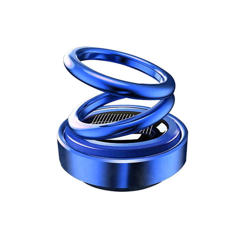 Solar-Powered Dual-Ring Rotating Car Aroma Diffuser