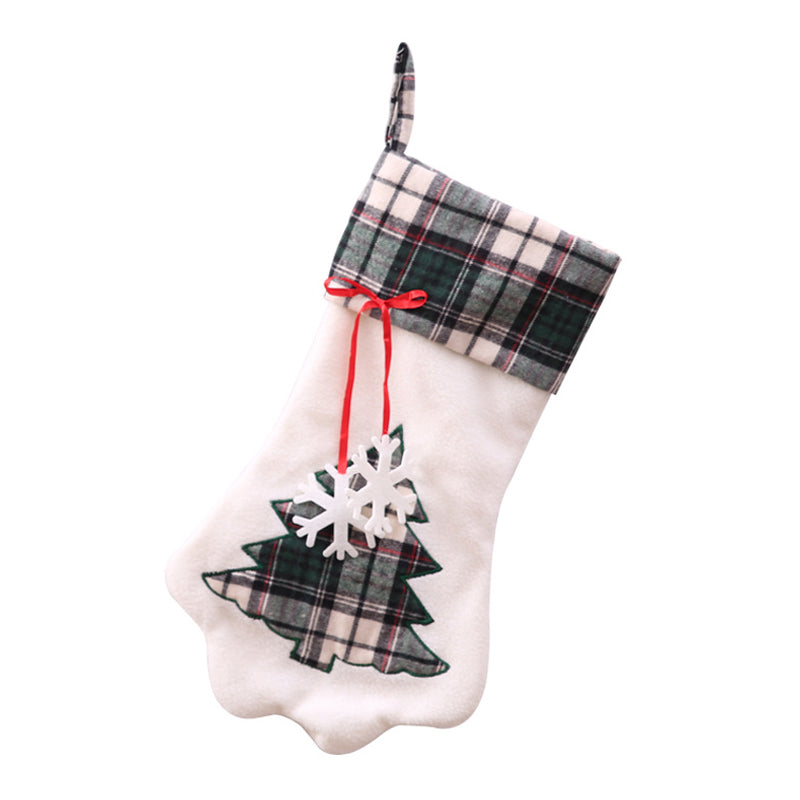 Paw-shaped Christmas Stockings