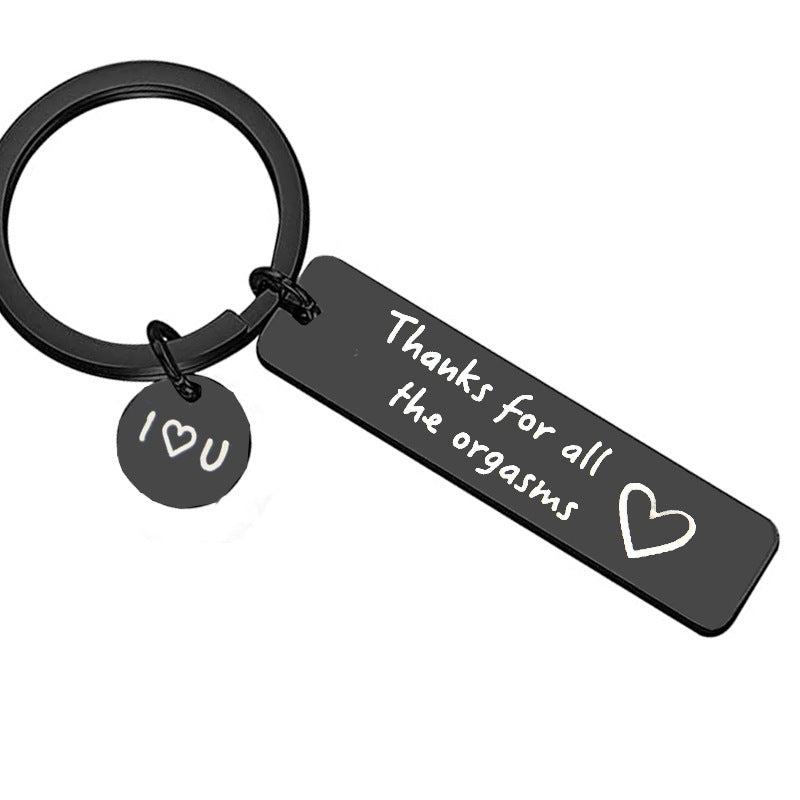 For love - Thank you for all the orgasm couple key rings