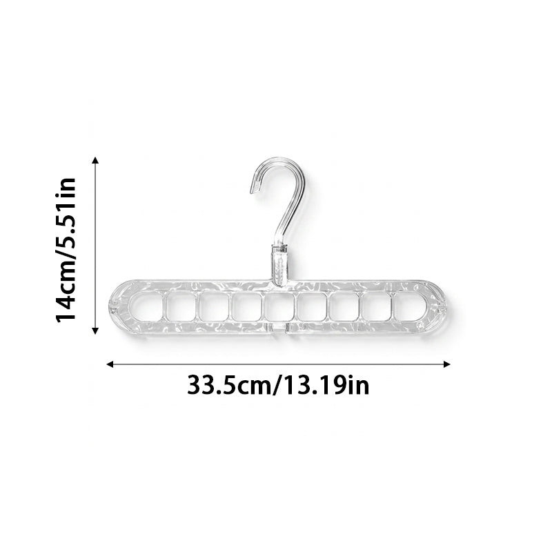 9-Hole Multi-Functional Clothes Hanger