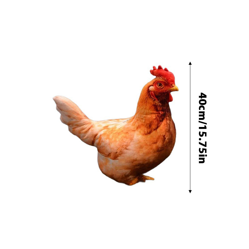 Chicken-Shaped Plush Pillow