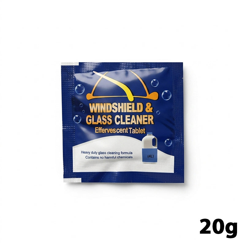 Windshield wiper effervescent tablets