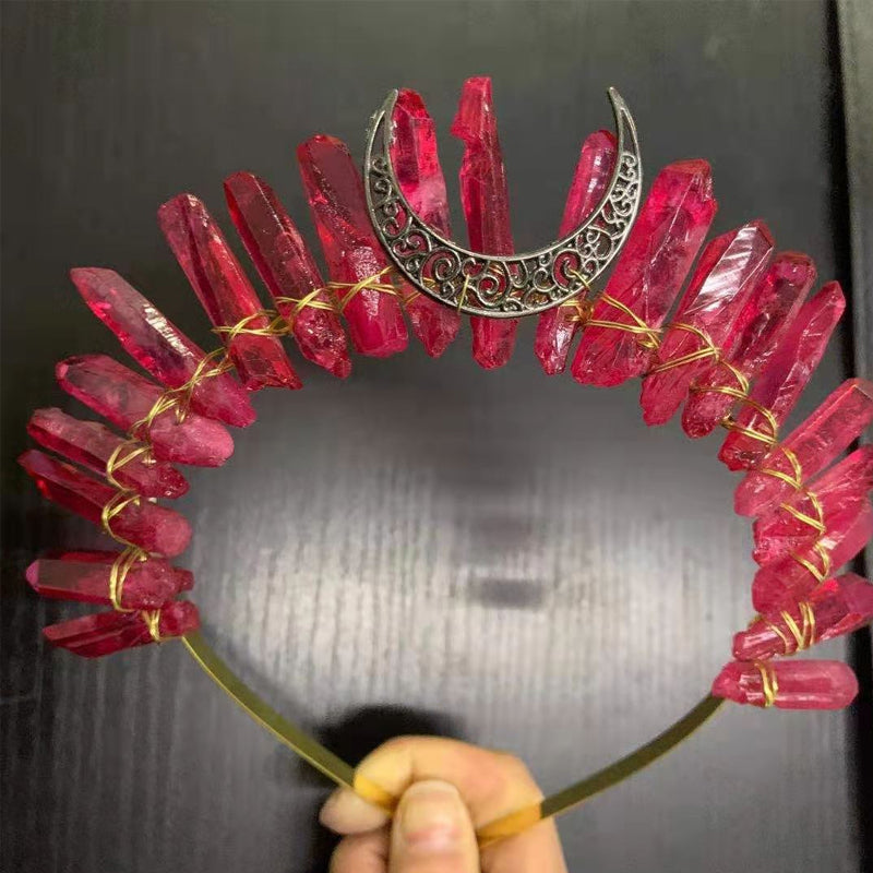 Crystal crown tiara