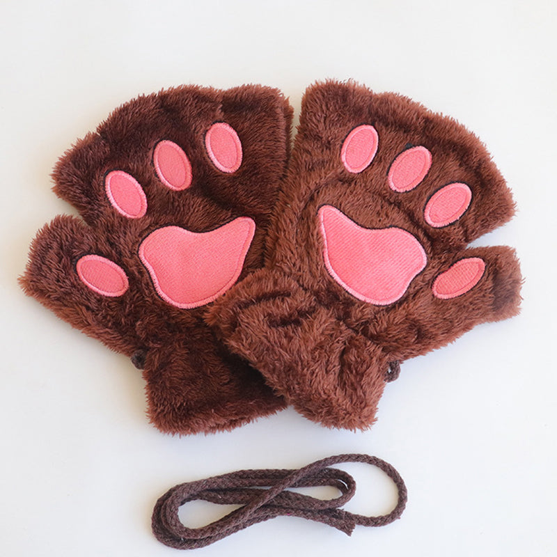 Half Finger Cat Claw Gloves