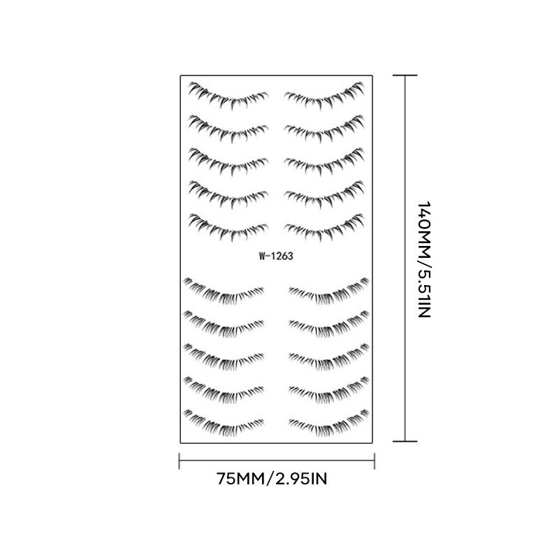 Lower Eyelash Tattoo Sticker Set