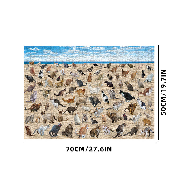 Beach Poop Cat Puzzle