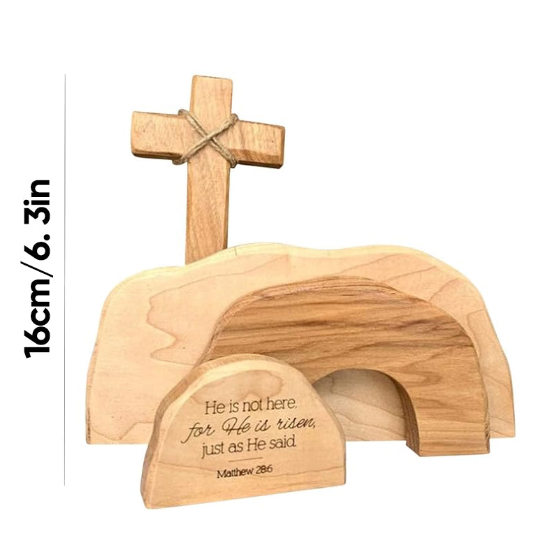 Easter Scene Wooden Decoration