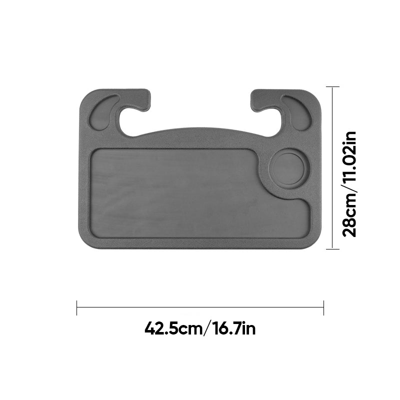Multi-functional car steering wheel tray