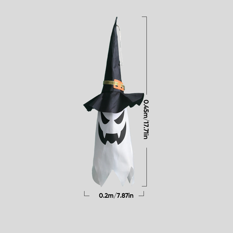 Halloween Hanging Lighted Glowing Witch Hat