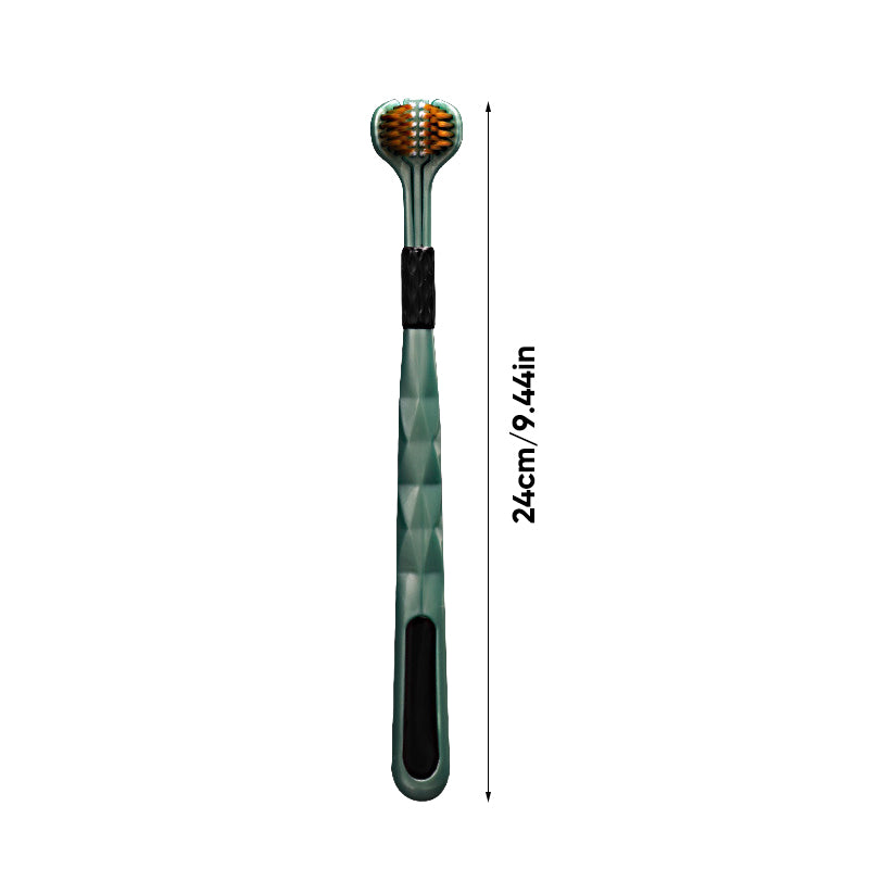 Three-sided Soft-covered Toothbrush