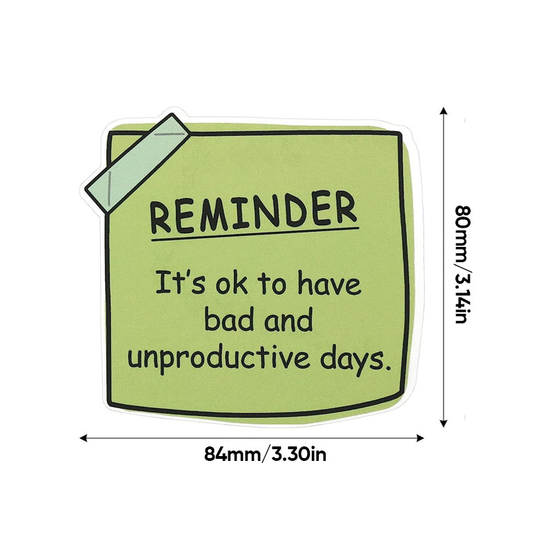 Mental Health Sticky Note Stickers（24 pcs）