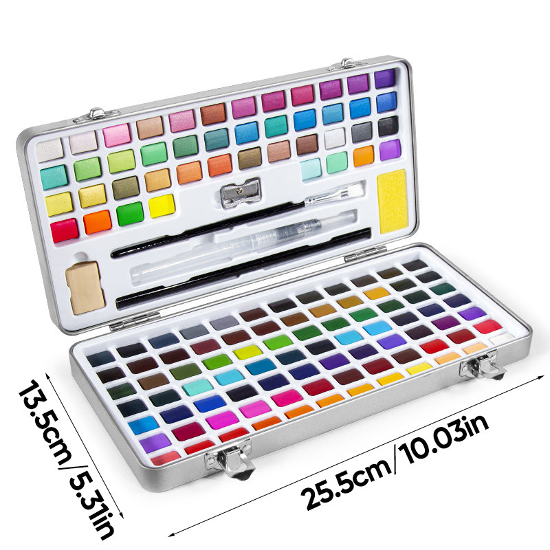 128 Color Solid Watercolor Set