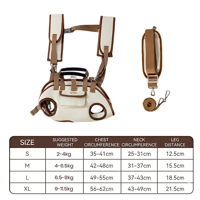 Multi-Functional Horizontal Pet Backpack