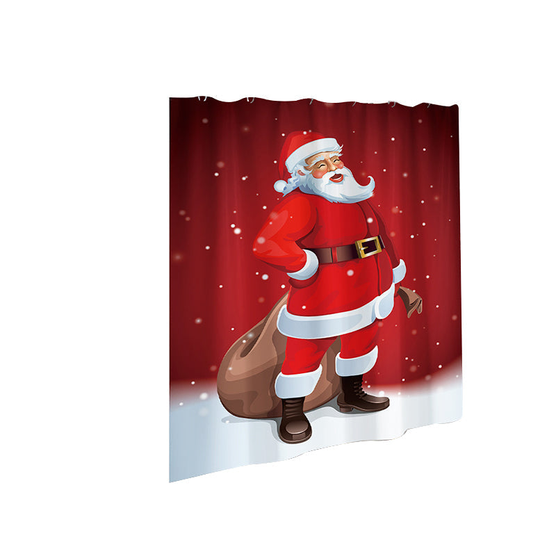 💖Christmas Shower Curtain Santa Claus Cartoon Version💖