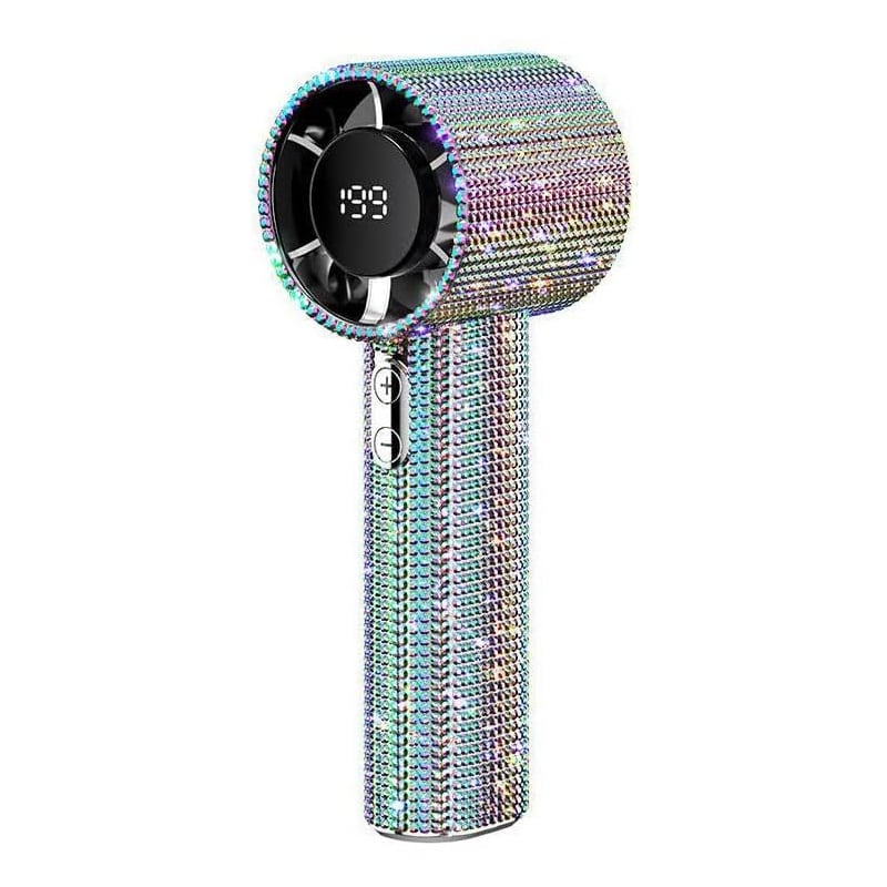 Diamond Edition Digital Display Handheld Fan