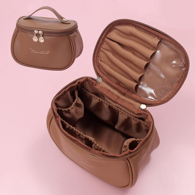 PU Leather Travel Makeup Bag