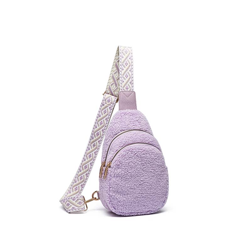 Autumn and winter plush messenger bag