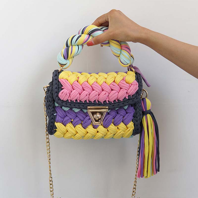 Ethnic Style Knitting Bag