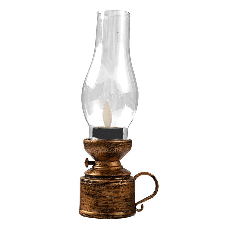 ✨🕯️LED Vintage Kerosene Lamp Electronic Swing Candle