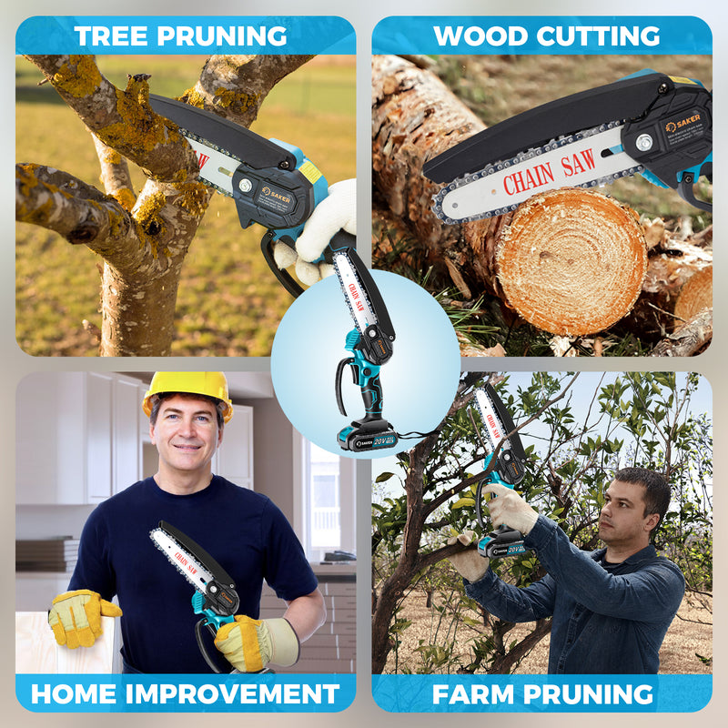 Electric Cordless Chainsaw for Tree Branches