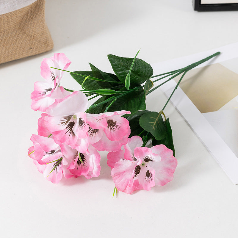Outdoor Artificial Pansy Flowers