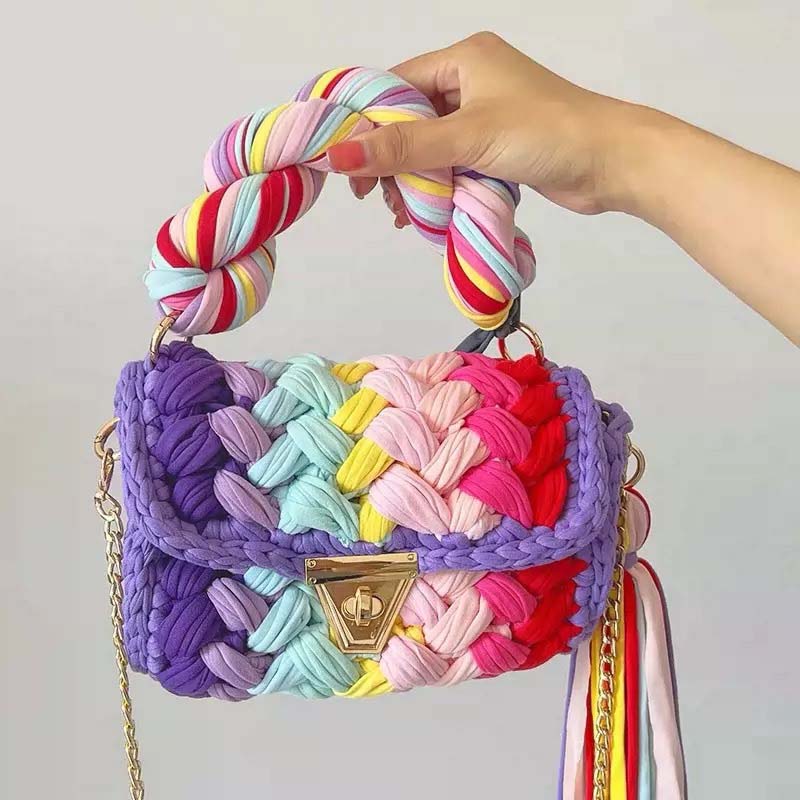 Ethnic Style Knitting Bag