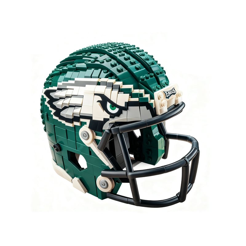 NFL Construction Helmet Building Blocks