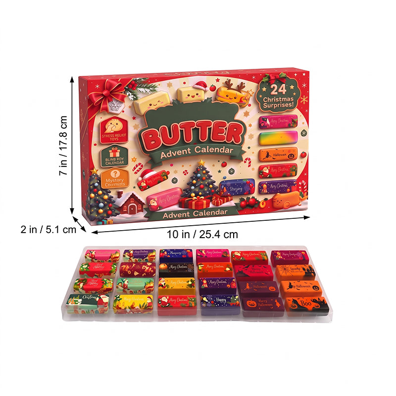Christmas Butter Squishy Advent Calendar