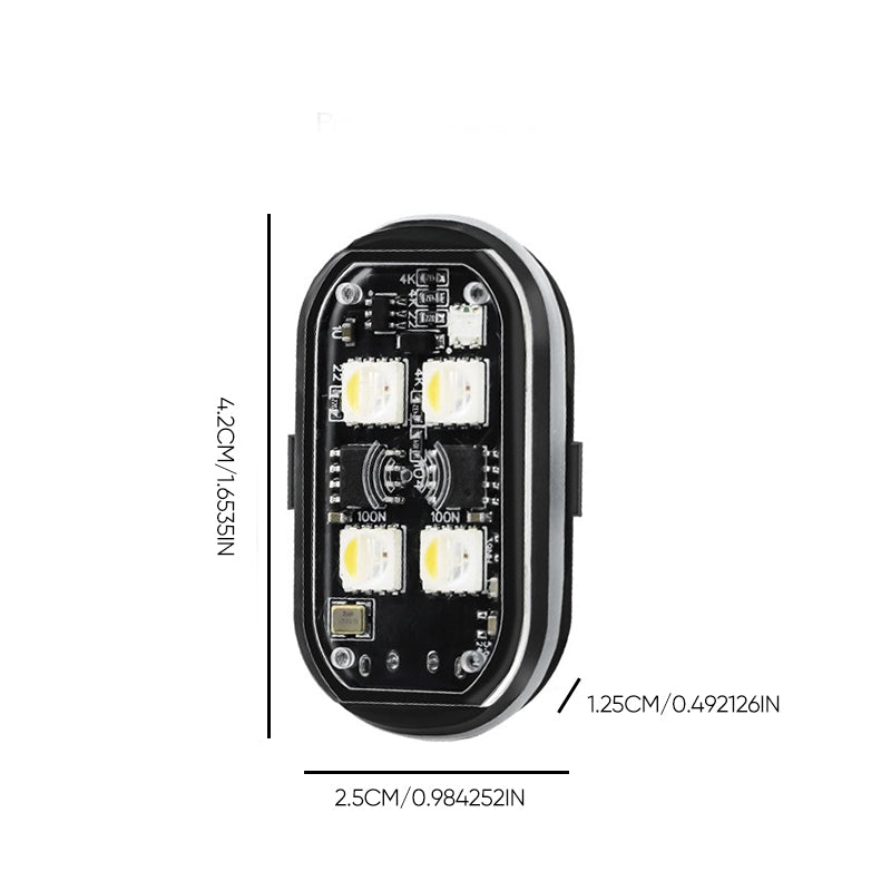Wireless remote control aircraft lights motorcycle lights