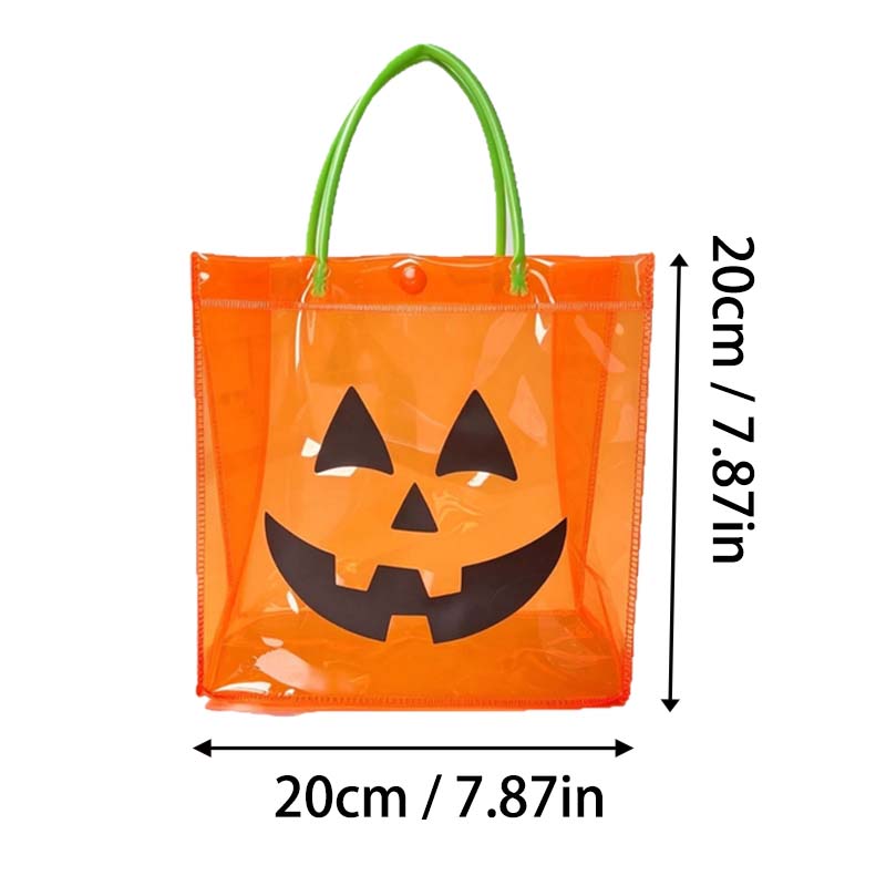 PVC Pumpkin Handle Bag