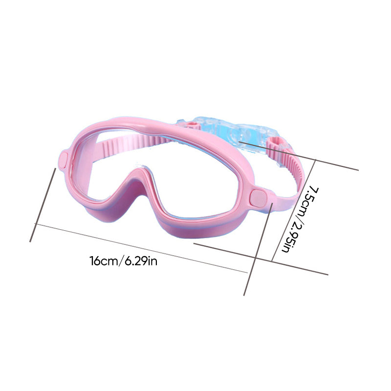 High Definition Waterproof Anti-fog Large Frame Swimming Goggles