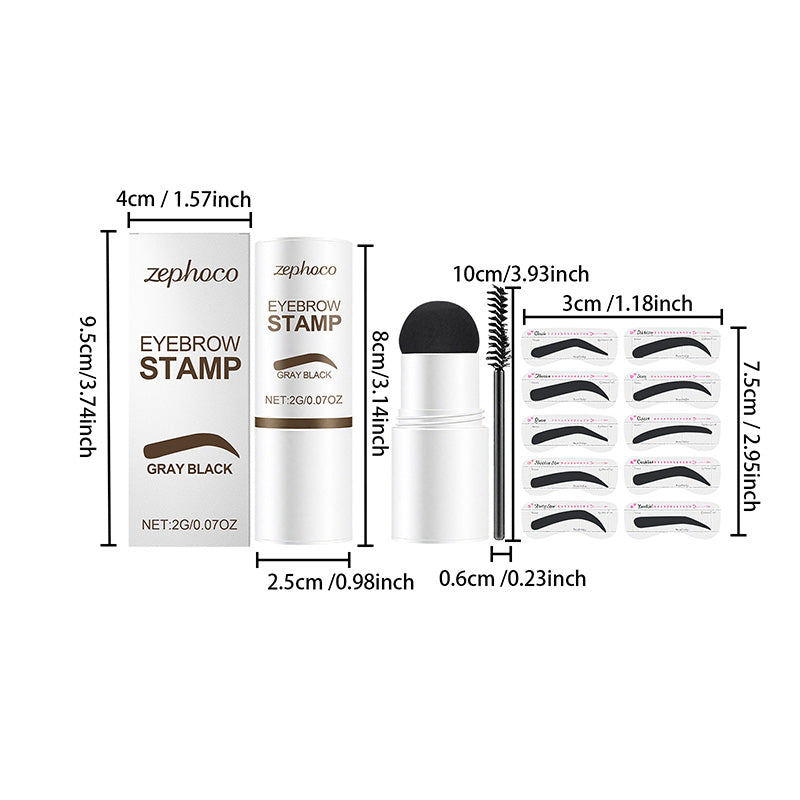 Eyebrow Stamp Stencil Kit