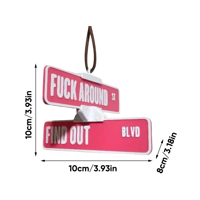 Funny Street Warning Sign Hanger