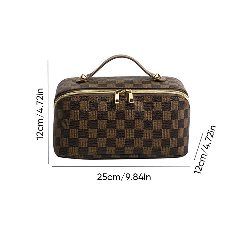 Vintage Check Cosmetic Bag