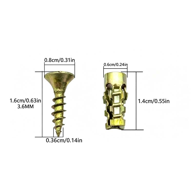 Metal Expansion Hinge Repair Anchor Set