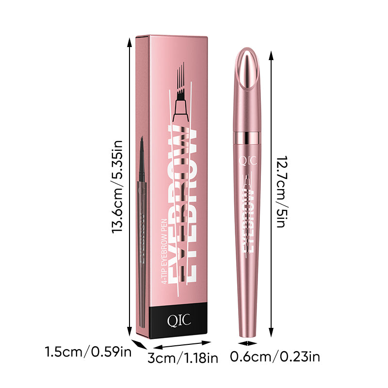 Four-claw liquid eyebrow pencil