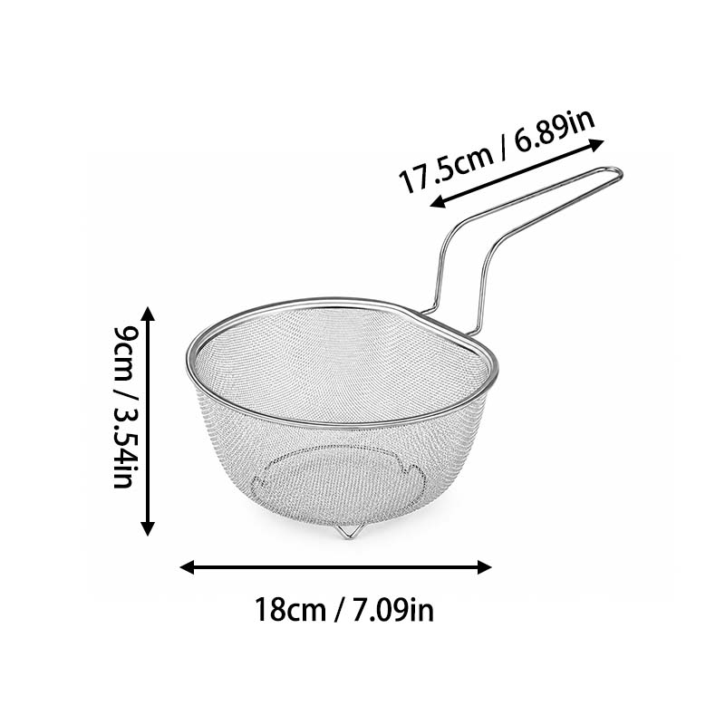 Sturdy Stainless Steel Mesh Strainer Basket